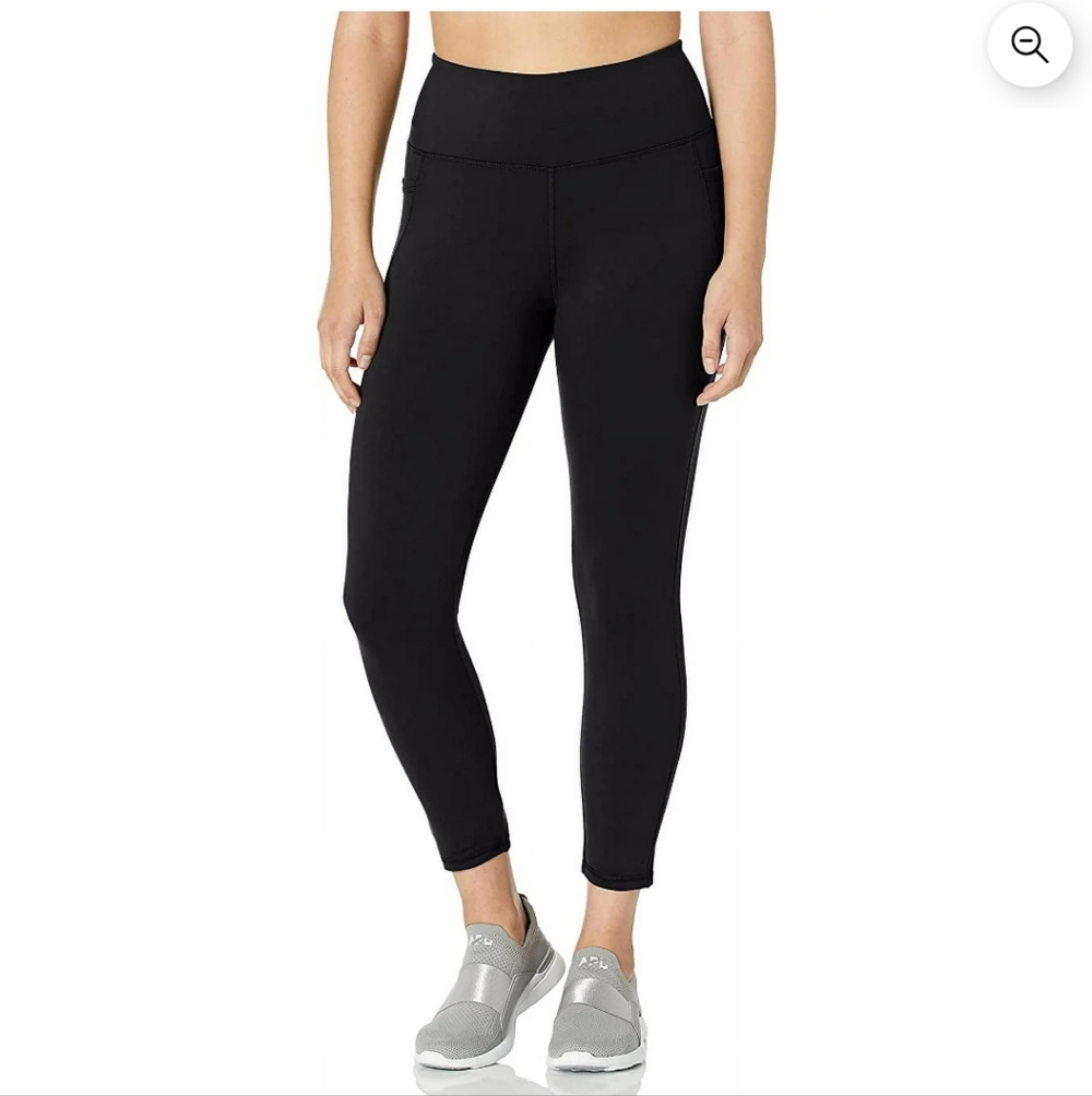 Danskin Black 7/8 Leggings With Side Pockets - Picture 1 of 5